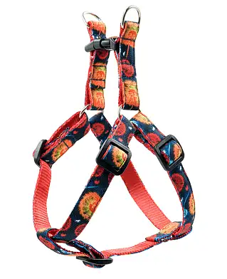 Art Line шлейка для собак капрон c принтом ОДУВАНЧИКИ быстросъемная